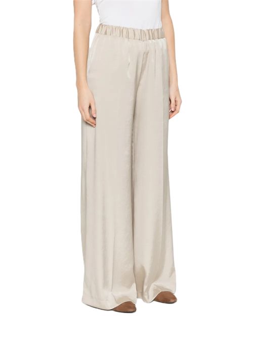 P.A.R.O.S.H.Pantaloni a palazzo con vita elasticizzata P.a.r.o.s.h. | PAKY-D232286004 BEIGE